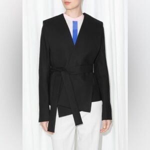 &Other Stories belted black blazer